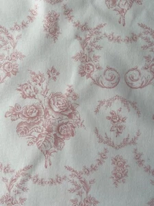 Ralph Lauren Saratoga Toile Rose Designer Fabric Remnant 24"x24" - Picture 1 of 3