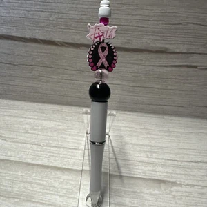 Breast Cancer Awareness Beaded Pen - Picture 1 of 2
