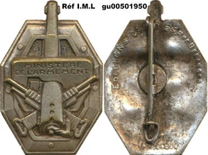 Ministère de l’Armement, dos lisse embouti, finition argent, D.Ber.Déposé - Picture 1 of 1