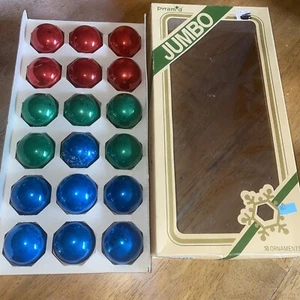 Vintage Pyramid 15 Christmas Glass Ornaments Multicolor. - Picture 1 of 8