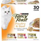 Purina Fancy Feast Classic Pate Wet Cat Food Variety Pack, 3 oz Cans 30 Pack