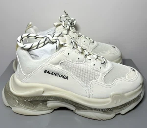 Balenciaga Triple S Clear Sole Light Beige 541624-W2GA1-9100 Men's US 9 SZ - Picture 1 of 9