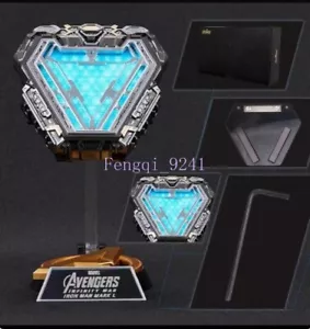 1:1 Wearable Iron Man MK50 Mark 50 Nano Suit Arc Reactor with Light Prop w/Base - Bild 1 von 15