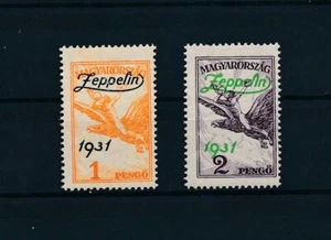 4687) Zeppelin 1931, Satz Ungarn Mi 478/79 sauber ** / MNH, Attest Sieger 2003 - Bild 1 von 2