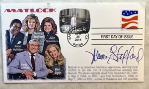 VTG Nancy Stafford Signed Postal Cover Envelope Andy Griffith Show MATLOCK - Picture 1 of 3