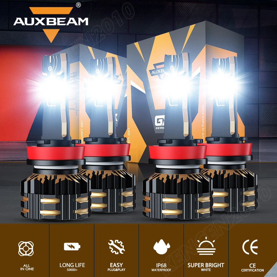 CANBUS LED Headlight Hi-Lo Beam for Chevy Silverado 1500 2500HD 3500HD 2022-2025 - Image 1 of 4