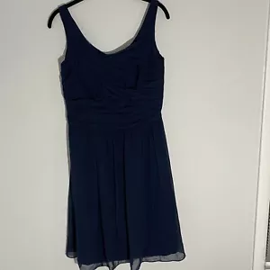 Lauren Ralph Lauren Evening Navy Blue Short Formal Dress - Picture 1 of 3