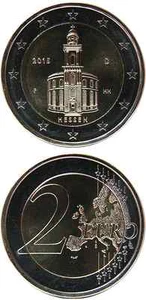 DEUTSCHLAND/GERMANY € 2 Euro 2015 (F) UNC 'Hessen/Paulskirche Frankfurt' - Bild 1 von 1