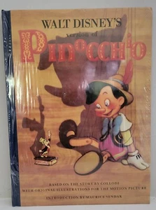 Libro de Pinocho versión de Walt Disney 1989 tapa dura sellado de fábrica - Imagen 1 de 3