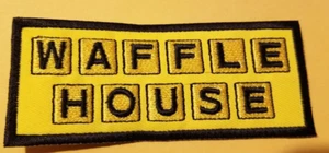 Waffle House Embroidered Patch approx. 1.75x4.5" iron or sew - Picture 1 of 2