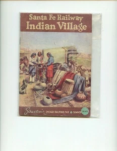 SANTA FE RAILWAY INDIAN VILLAGE.  Santa Fe Railway Co, , SB 1st  VG - Picture 1 of 1