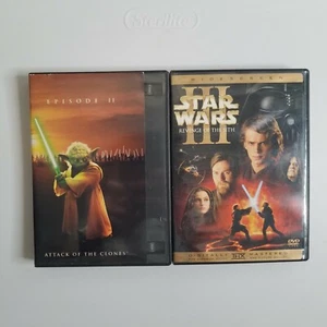 STAR WARS II/ III PREQUEL DVD LOT OF movies 2 DISCs each Y - Picture 1 of 7