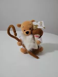 Disney Winnie The Pooh Father Time Pooh Beanie 8" Plush 2001 - Picture 1 of 7