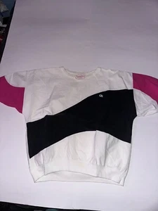 Vintage 80s Oscar De La Renta Cut & Sewn Colorblock Active Shirt Size M - Picture 1 of 6