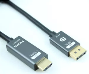 10ft DisplayPort v1.4 to HDMI v2.1 Cable 28AWG Gold Plated 8K@60Hz Black - Picture 1 of 2