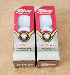 Lot of 6 (2 Sleeves of 3) Titleist DT SoLo Distance Golf Balls BRAND NEW - Picture 1 of 7