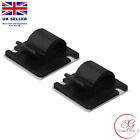 Self Adhesive Black Cable Clips Mounts Wire Conduit Tubing Nylon Sticky Pads
