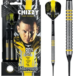 SOFT TIP Dave Chisnall Darts Set 18g 20g 22g gram Tungsten Harrows Chizzy 80% - Picture 1 of 1