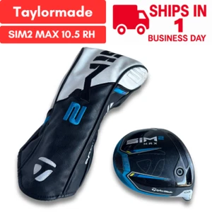 TaylorMade SIM2 MAX 10.5 Driver Head Only RH With Headcover USED FAST SHIP - Picture 1 of 24