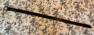 Cinturón de cuero sintético negro Calvin Klein Jeans talla mediana 39" Foto 1 de 4