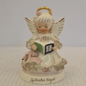Vintage Napco Japan September Engel Figur - S409 - 4" - REPARIERT - Bild 1 von 10