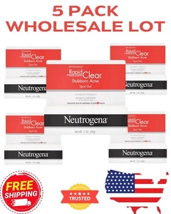 5 x Neutrogena Rapid Clear Akne Flecken Behandlung Gel Großhandel Menge Bulk EX 2025/08 - Bild 1 von 5
