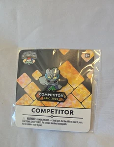 Pokemon 2025 NAIC North America International Championship Competitor Pin Sealed - Bild 1 von 2
