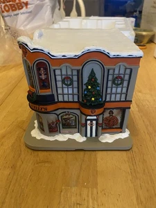 Chicago Bears Hawthorne Weihnachtsdorf Bär Souvenir Shop NFL beleuchtet neu im Karton - Bild 1 von 14