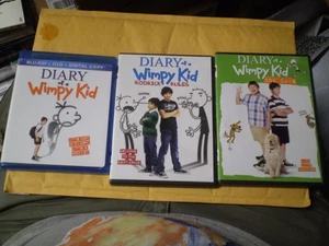 (3) Diary of a Wimpy Kid Blu-Ray/DVD Lot: Original + Rodrick Rules + Dog Days - Picture 1 of 1