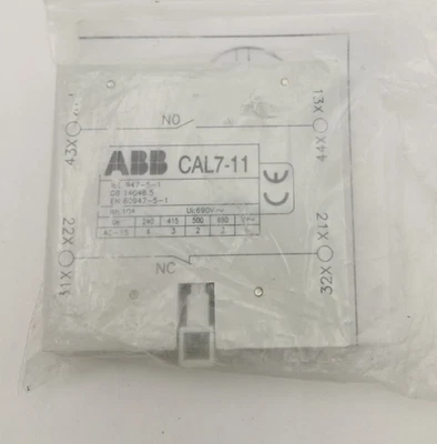 1PC  CAL7-11 CAL711 1NO1NC Auxiliary contact module - Image 1 of 4