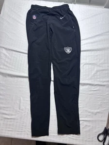 Mens Nike on Field Las Vegas Raiders Football Pants Zip Ankle Small S Black - Picture 1 of 12