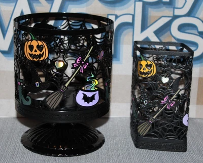 Bath & Body Works BRUJA 3-Mechas Pedestal Candelabro y Jabón Portavelas HALLOWEEN Foto 1 de 3