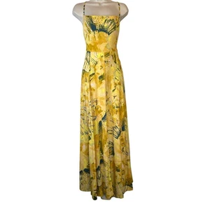 FREE PEOPLE Nellie Maxi Dress Abstract Strappy Back Romantic Beachy Size Small - Picture 1 of 18