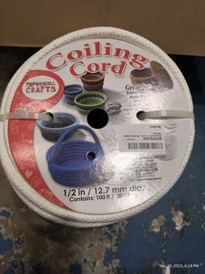Craft Coiling Cord – 1/2 Inch (12.7mm) – Decoration Basket Making (100 Feet) - Picture 1 of 4