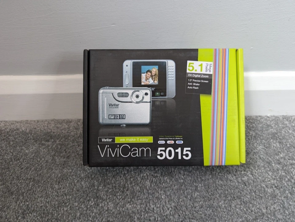Vivitar 5.1MP Compact Digital Holiday Camera Vivicam 5015 New Factory Sealed - Image 1 of 1