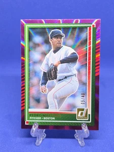 2025 Donruss Purple Laser /49 Pedro Martinez #45 - Boston Red Sox - Bild 1 von 3