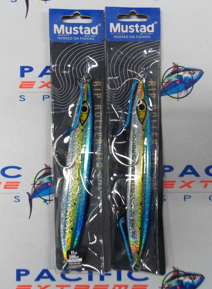 BLUEFIN 5 MUSTAD RIP ROLLER ULTRA PT.JIG SARDINE BL/PK . 4@ 500g 1@400q 4