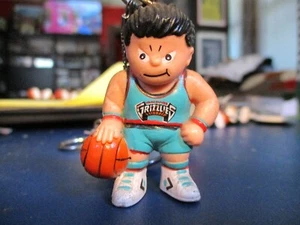 NWT Deadstock Older VANCOUVER GRIZZLIES Teal Jersey L'il Brat 2" Tall Keychain - Picture 1 of 1