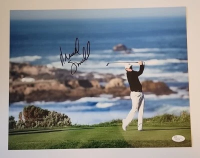 Foto autógrafa firmada por Brandt Snedeker 11x14 Pebble Beach certificado de autenticidad JSA Foto 1 de 4