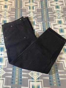 Men’s Carhart Black Double Knees Size 50 X 32 - Picture 1 of 5