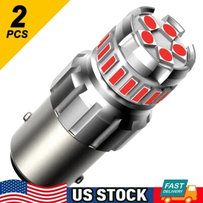 2x 1156 7506 Red LED Brake Tail Light Bulbs for Mercedes-Benz Error Free 23-SMD - Image 1 of 4