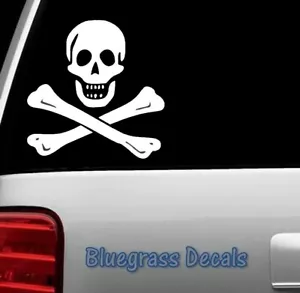 Adesivo decalcomania pirata Jolly Roger per auto camion SUV furgone barca Edward Inghilterra C1045 - Foto 1 di 3