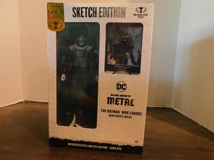 DC Multiverse McFarlane Toys Batman Who Laughs Sketch Gold Label EE Exclusive - Picture 1 of 2