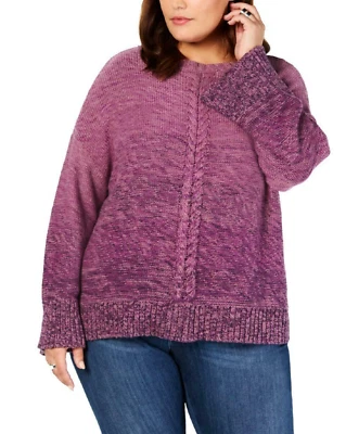 Style & Co. Women's Small Purple Ombre Casual Pullover Sweater Top NEW #35 - Imagem 1 de 2