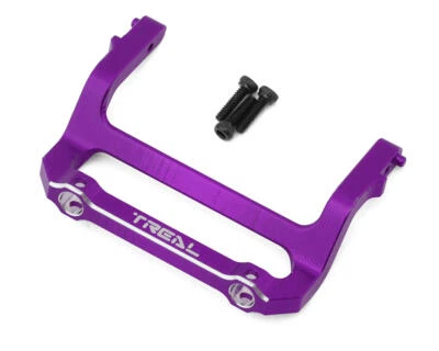 Suporte de para-choque dianteiro Treal Hobby axial SCX24 alumínio (roxo) [TLHTSCX24-209] - Imagem 1 de 2