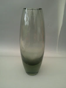 MCM Danish Holmegaard Per Lutken Danish Smokey Grey Vase signed - Picture 1 of 4