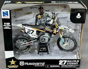 NewRay Rockstar Energy Husqvarna FC450 Malcolm Stewart #27 Dirt Bike 1:12 *NEW* - Picture 1 of 1