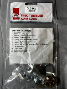 LSDA Disc Tumbler Cam Lock CL58KD - Bild 1 von 2