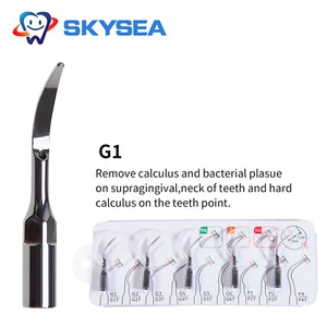 5x Punte per ridimensionamento piezoelettrico ad ultrasuoni dentali adatte a picchio EMS Cavitron manipolo G1 - Foto 1 di 8