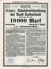 Halberstadt historische Stadt Anleihe 1923 Sachsen-Anhalt city bond Inflation